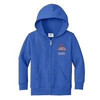 Toddler Chad & Jake  Royal American University Eagles Personalized Full-Zip Hoodie