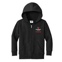 Toddler Chad & Jake Davidson Wildcats Personalized Full-Zip Hoodie