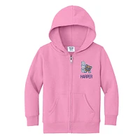 Toddler Chad & Jake BYU Cougars Personalized Full-Zip Hoodie