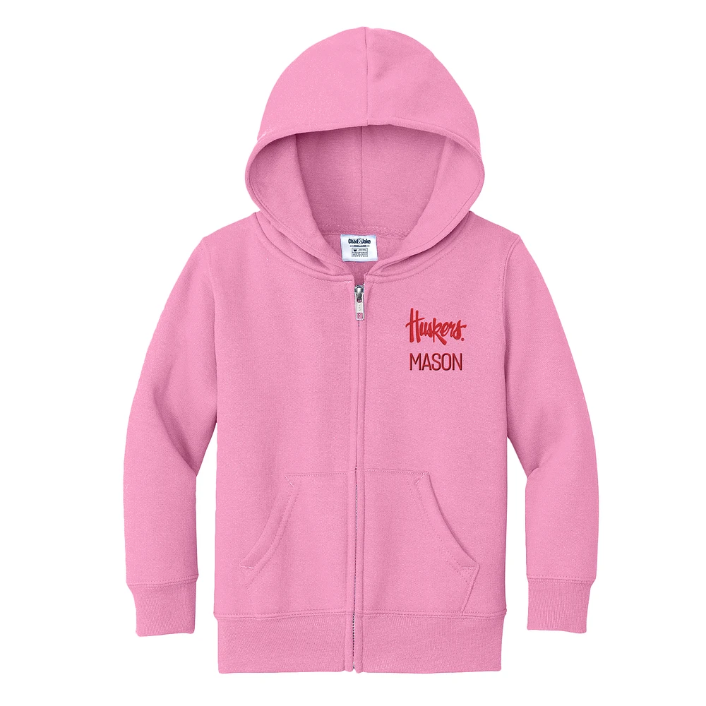 Toddler Chad & Jake Nebraska Huskers Personalized Full-Zip Hoodie