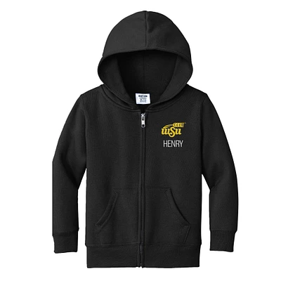 Toddler Chad & Jake  Black Wichita State Shockers Personalized Full-Zip Hoodie