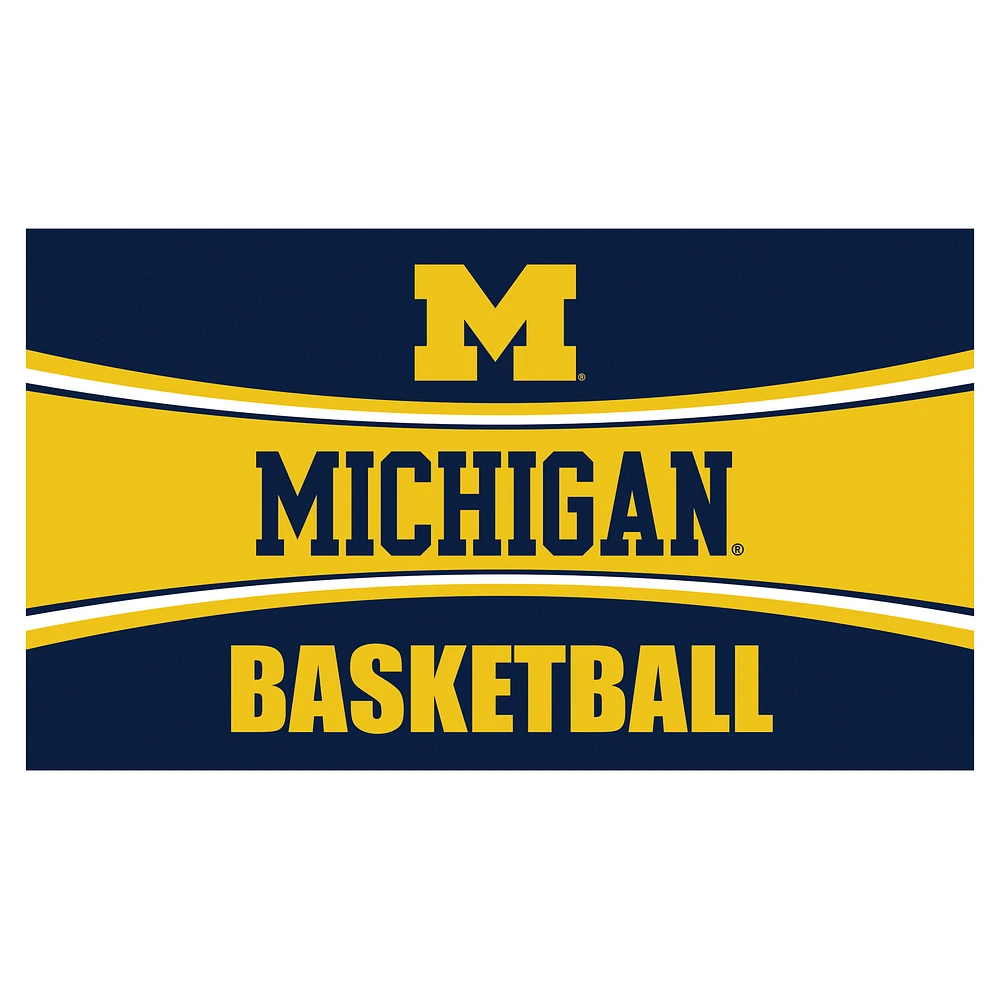 Michigan Wolverines 28" x 16" Basketball Trapper Door Mat