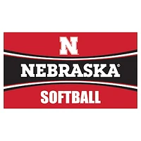 Nebraska Huskers 28" x 16" Softball Trapper Door Mat
