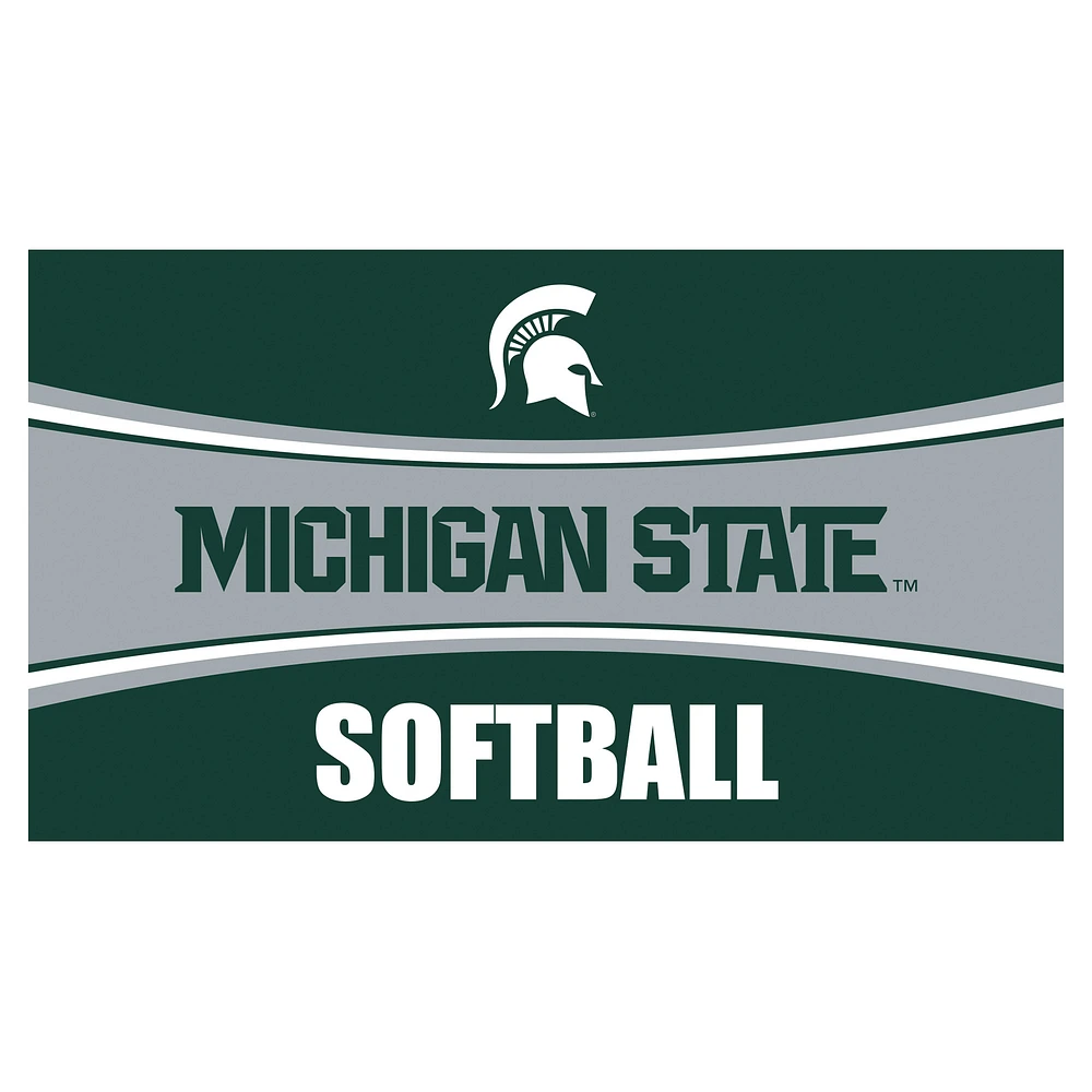 Michigan State Spartans 28" x 16" Softball Trapper Door Mat