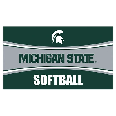 Michigan State Spartans 28" x 16" Softball Trapper Door Mat