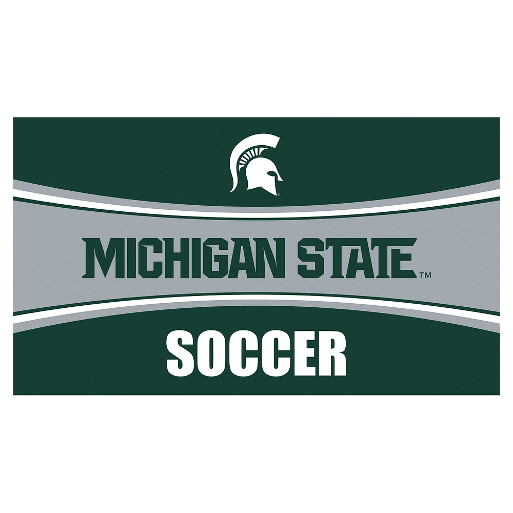Michigan State Spartans 28" x 16" Soccer Trapper Door Mat