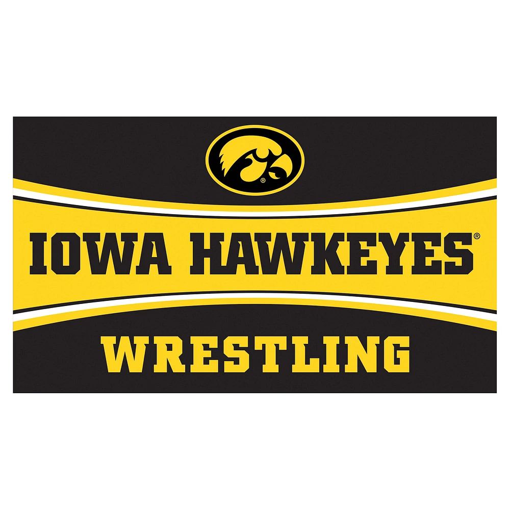Iowa Hawkeyes 28" x 16" Wrestling Trapper Door Mat