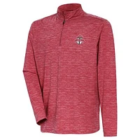 Men's Antigua Heather Red Toronto FC Determined Quarter-Zip Jacket