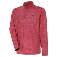 Men's Antigua Heather Red Toronto FC Determined Quarter-Zip Jacket