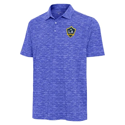 Men's Antigua  Heather Royal LA Galaxy Static Polo