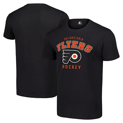 Men's Starter Black Philadelphia Flyers Logo T-Shirt