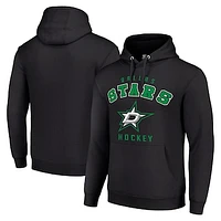 Men's Starter Black Dallas Stars  Logo Pullover Hoodie