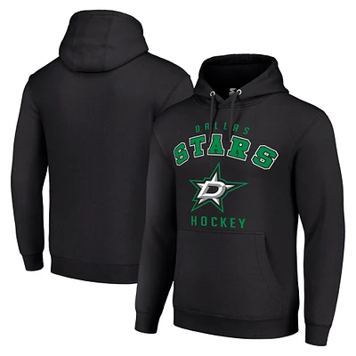 Men's Starter Black Dallas Stars  Logo Pullover Hoodie