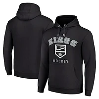 Men's Starter Black Los Angeles Kings  Logo Pullover Hoodie