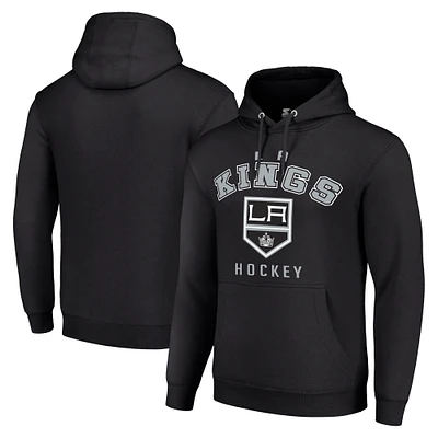 Men's Starter Black Los Angeles Kings  Logo Pullover Hoodie