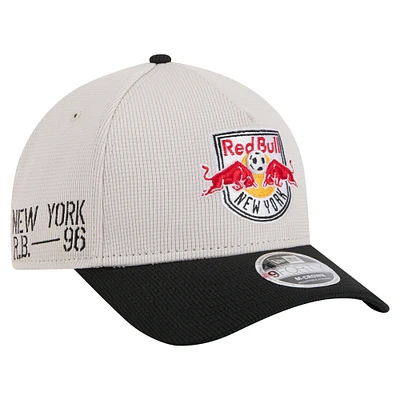 Men's New Era Gray New York Red Bulls 2025 Jersey Hook 9FORTY M-Crown Adjustable Hat