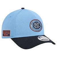 Men's New Era Light Blue New York City FC 2025 Jersey Hook 9FORTY M-Crown Adjustable Hat