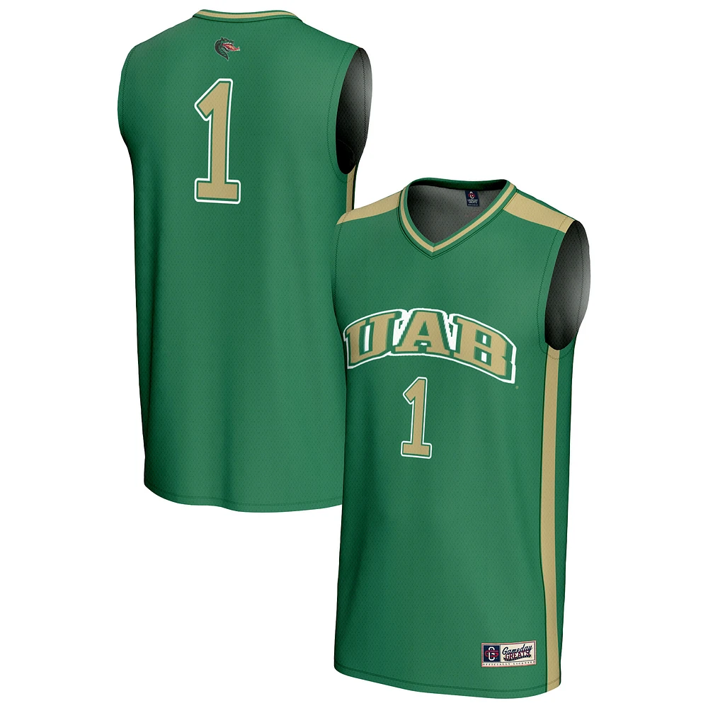 Unisex GameDay Greats #1 Green UAB Blazers Lightweight Collegiate Basketball Fashion Jersey