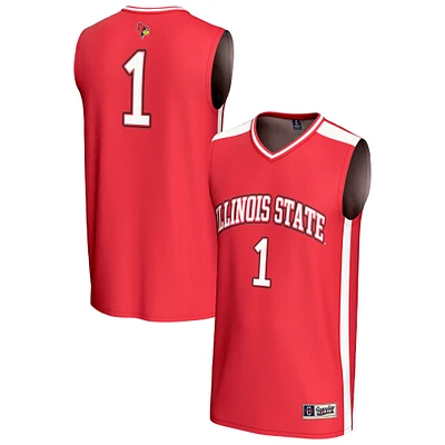 Unisex GameDay Greats #1 Red Illinois State Redbirds Lightweight Collegiate Basketball Fashion Jersey