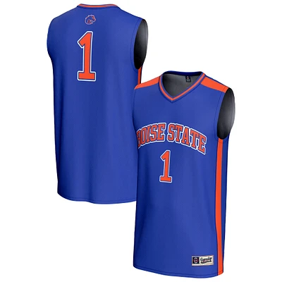 Youth GameDay Greats #1 Royal Boise State Broncos Lightweight Collegiate Basketball Fashion Jersey