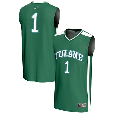 Youth GameDay Greats #1 Green Tulane Wave Lightweight Collegiate Basketball Fashion Jersey