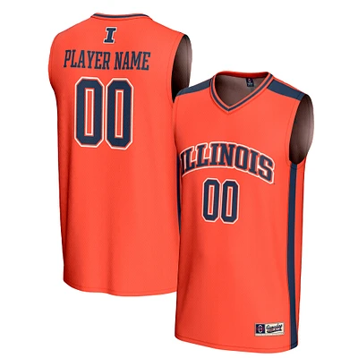 Unisex GameDay Greats  Orange Illinois Fighting Illini NIL Pick-A-Player Lightweight Men's Basketball Fashion Jersey