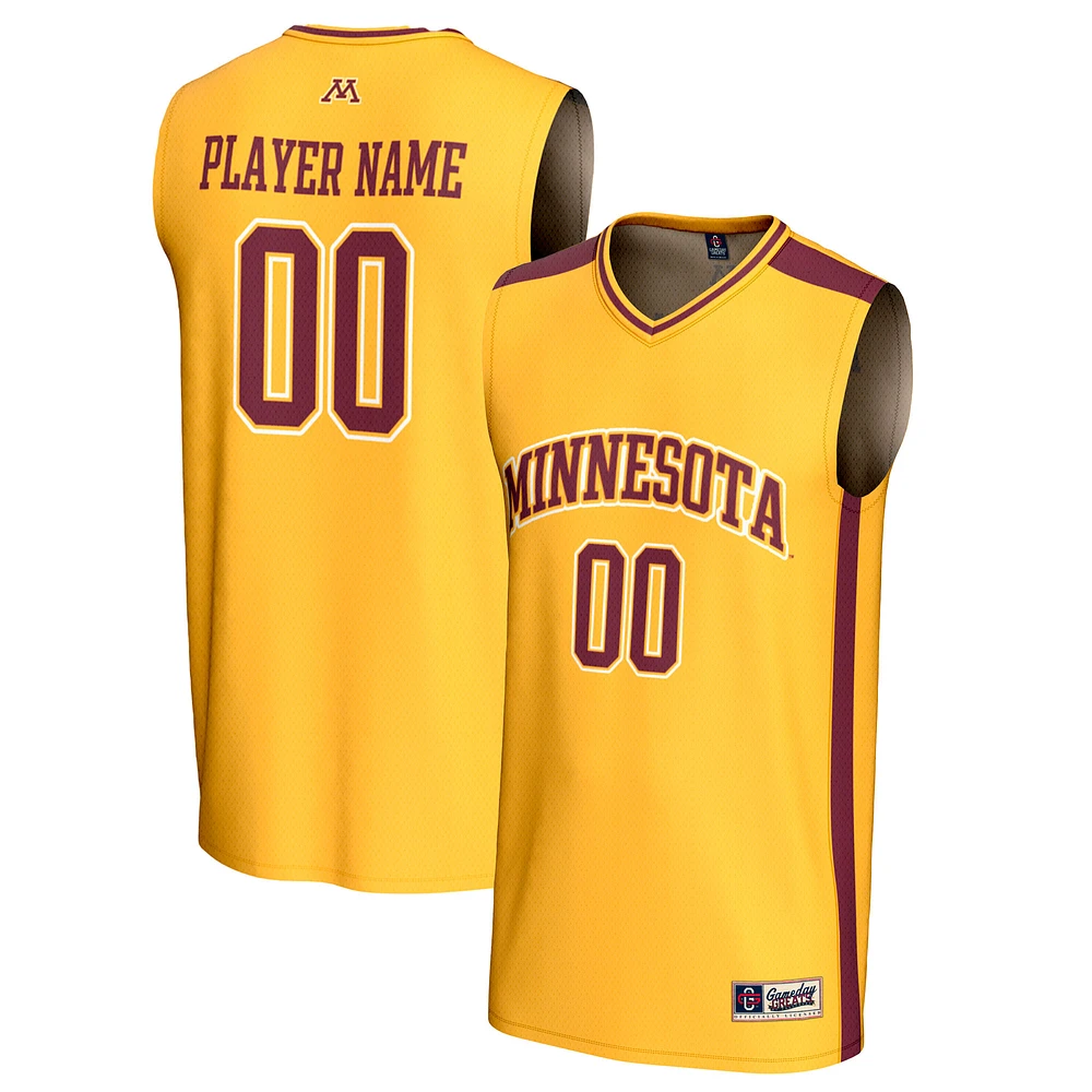 Unisex GameDay Greats Gold Minnesota Golden Gophers NIL Pick-A-Player Lightweight Men's Basketball Fashion Jersey