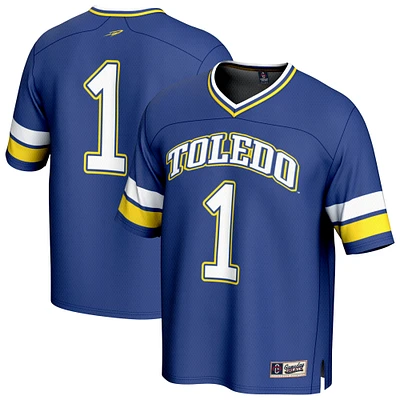 GameDay Greats #1 Navy Toledo Rockets Lightweight Collegiate Football Fashion Jersey