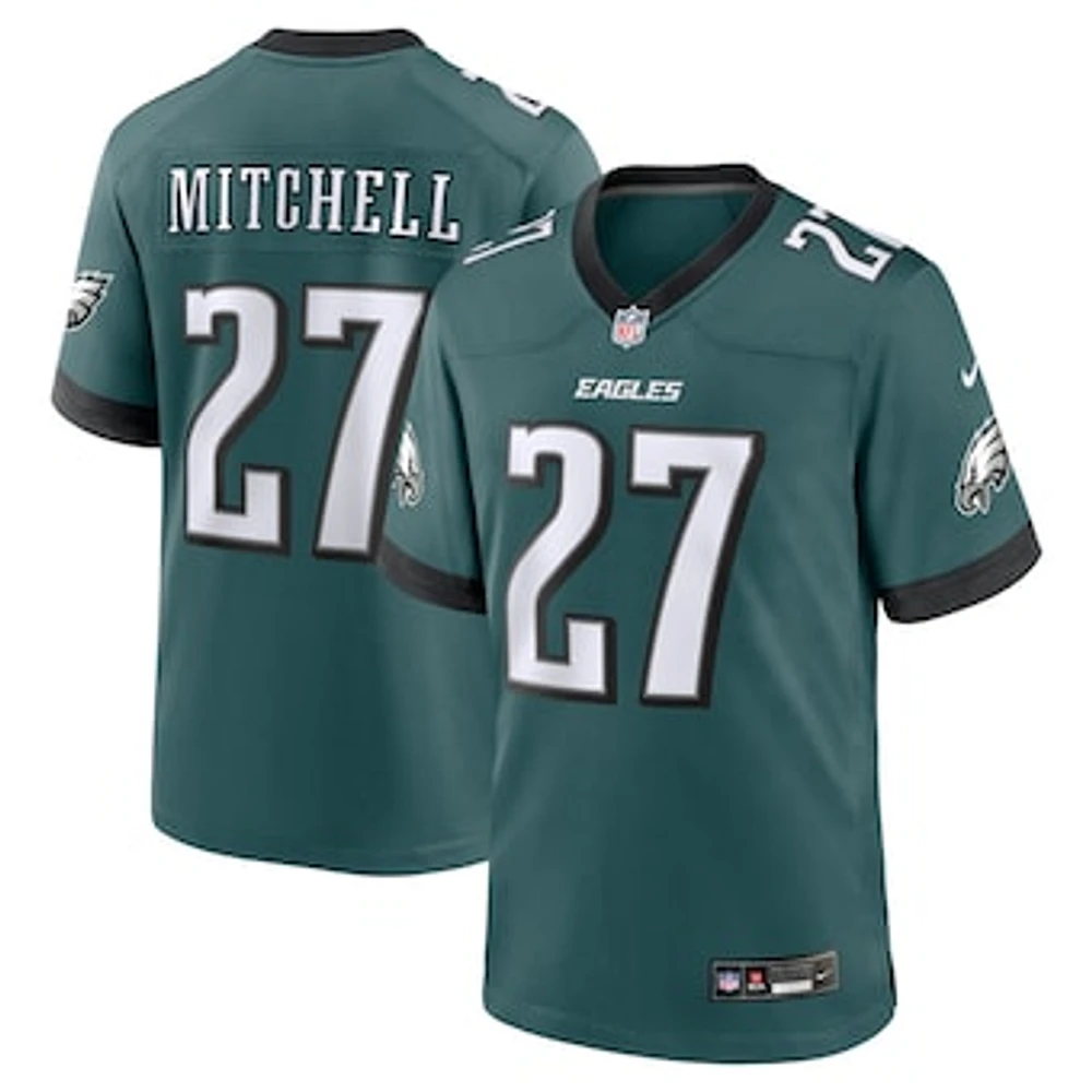 Men's Nike Quinyon Mitchell Midnight Green Philadelphia Eagles Team Game Jersey