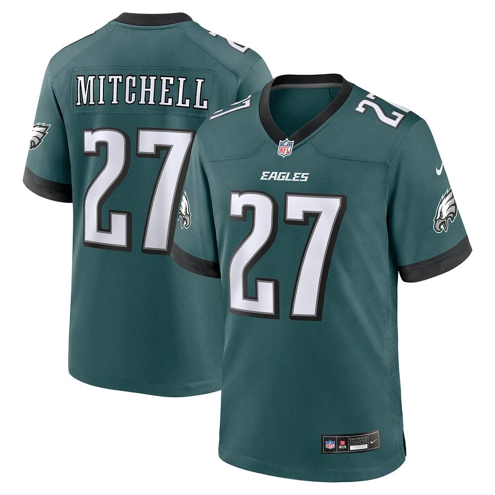 Men's Nike Quinyon Mitchell Midnight Green Philadelphia Eagles Team Game Jersey