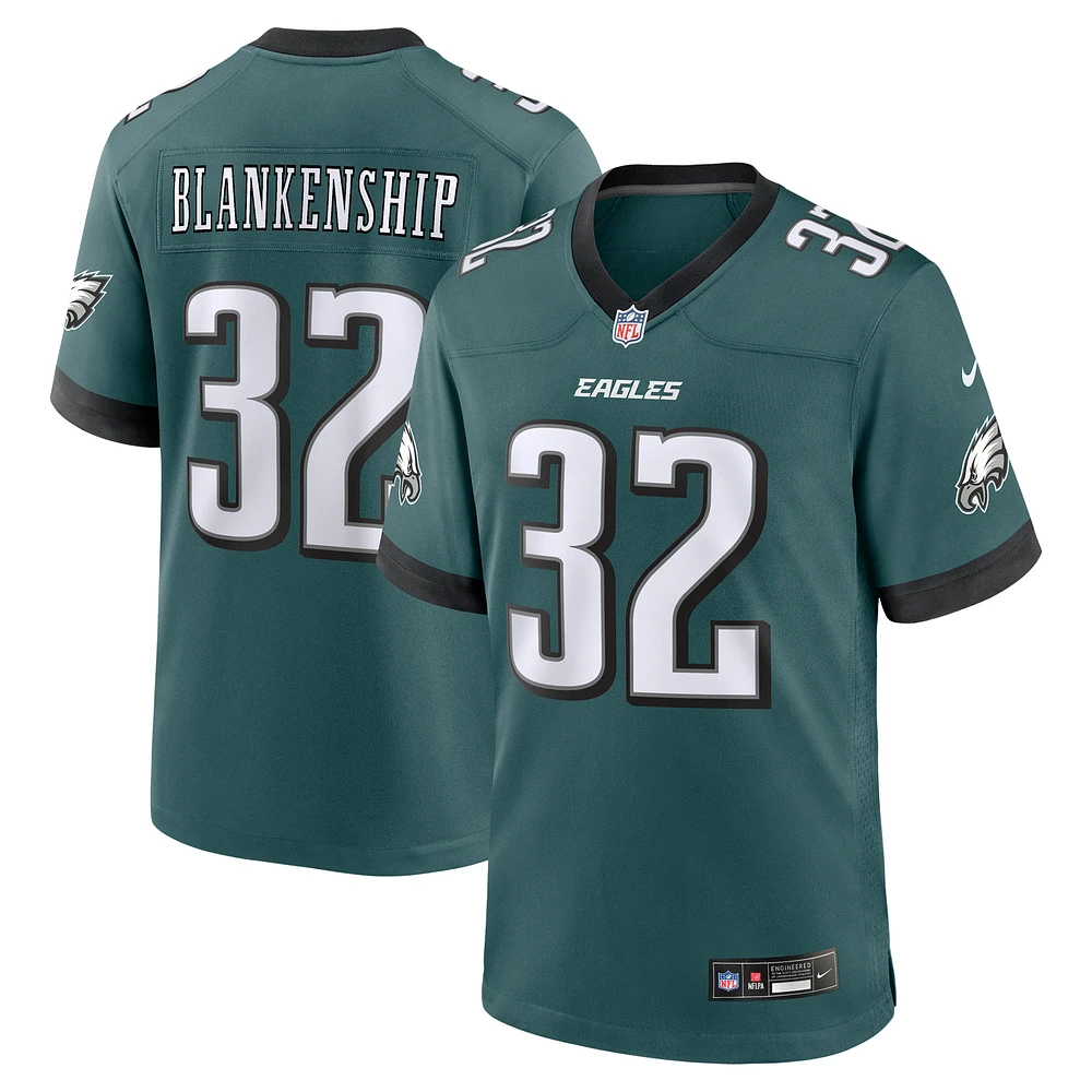 Men's Nike Reed Blankenship Midnight Green Philadelphia Eagles Team Game Jersey