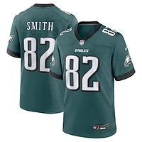 Men's Nike Ainias Smith Midnight Green Philadelphia Eagles Team Game Jersey