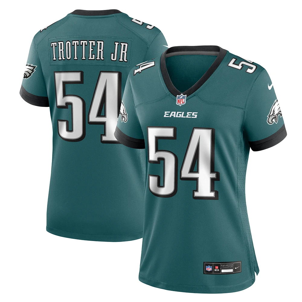 Women's Nike Jeremiah Trotter Jr. Midnight Green Philadelphia Eagles Team Game Jersey