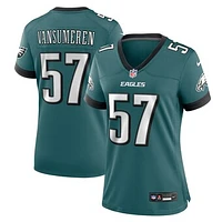 Women's Nike Ben VanSumeren Midnight Green Philadelphia Eagles Team Game Jersey