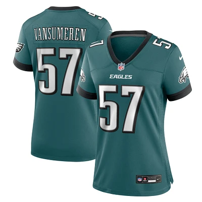 Women's Nike Ben VanSumeren Midnight Green Philadelphia Eagles Team Game Jersey