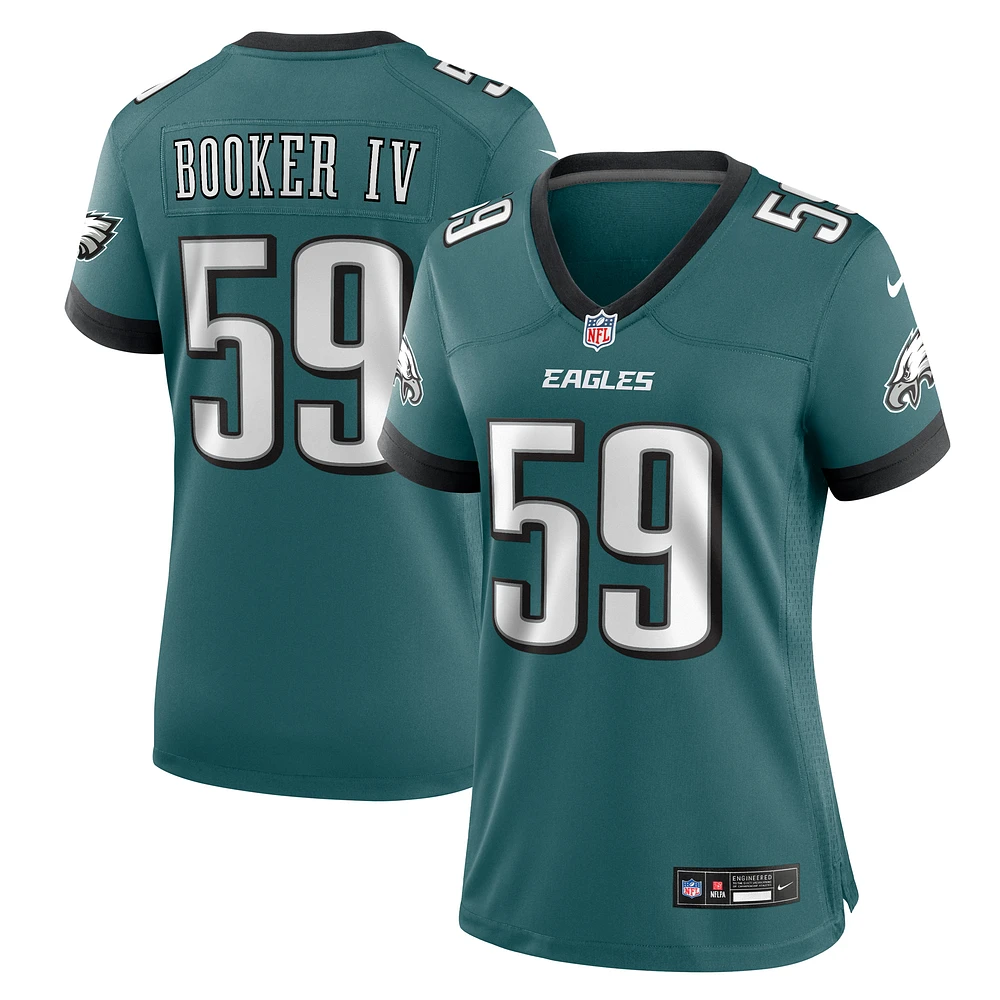 Women's Nike Thomas Booker IV Midnight Green Philadelphia Eagles Team Game Jersey
