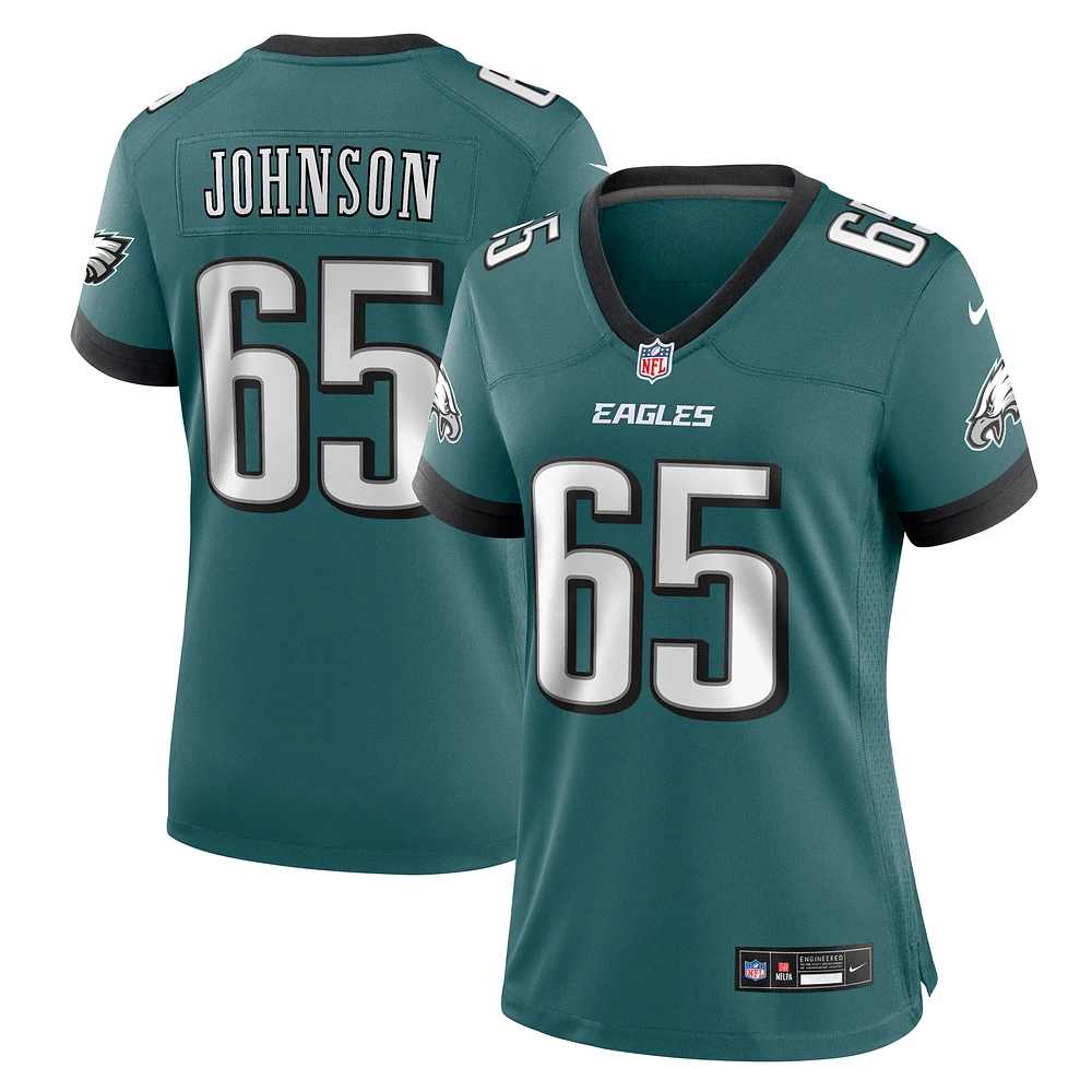 Women's Nike Lane Johnson Midnight Green Philadelphia Eagles Team Game Jersey