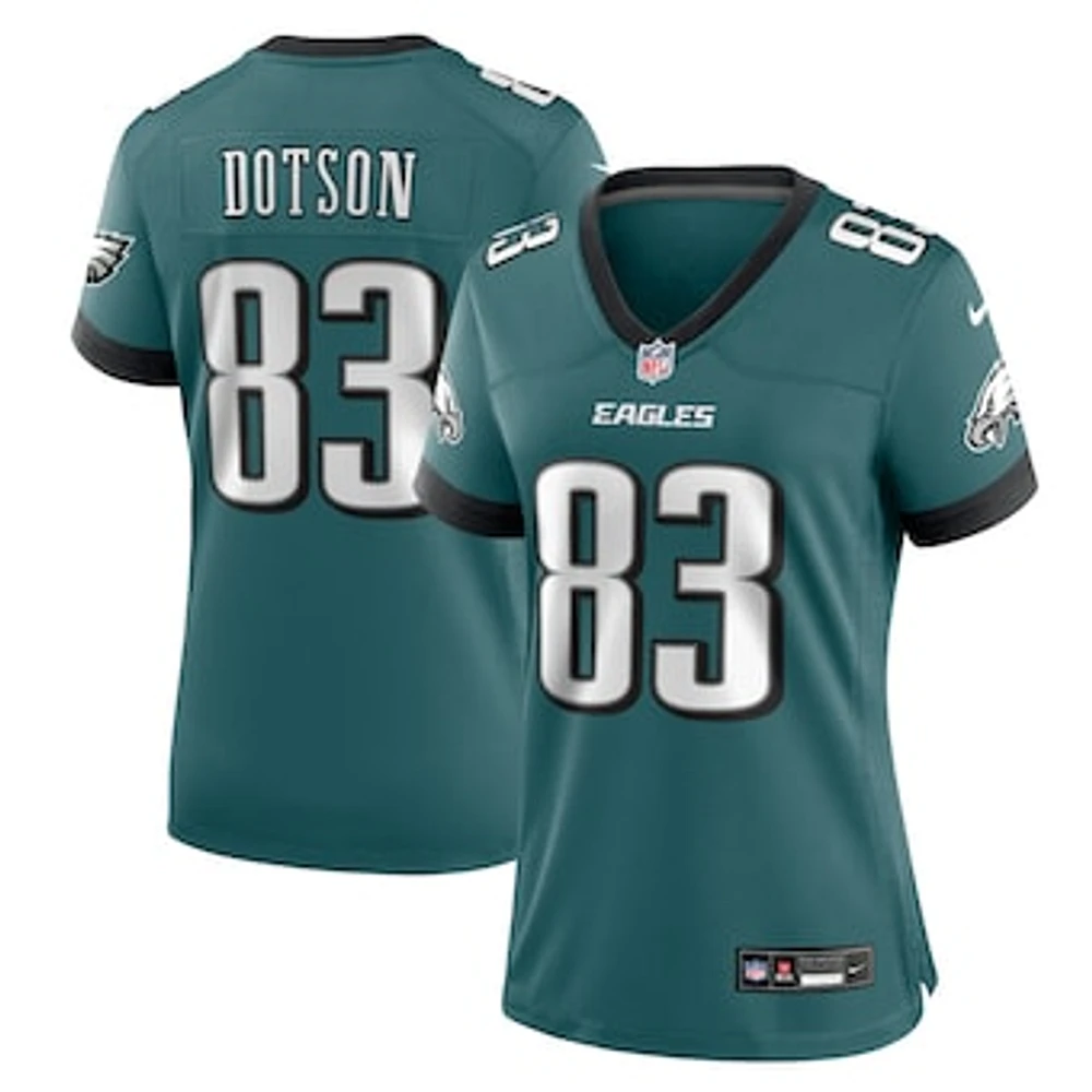 Women's Nike Jahan Dotson Midnight Green Philadelphia Eagles Team Game Jersey