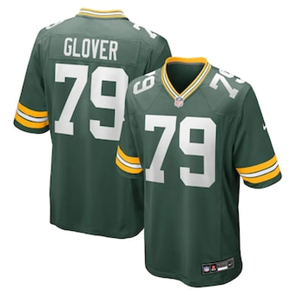 Men's Nike Travis Glover  Green Bay Packers Game Jersey