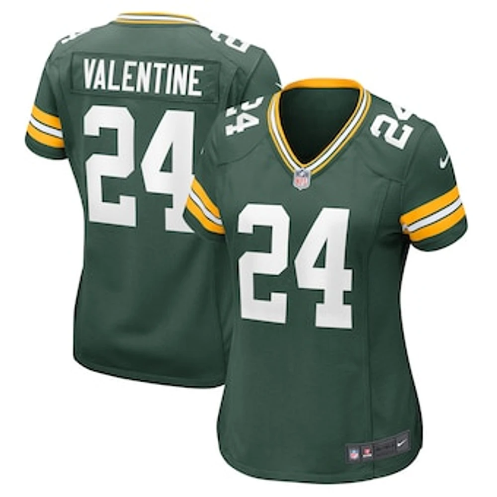 Women's Nike Carrington Valentine  Green Green Bay Packers  Game Jersey