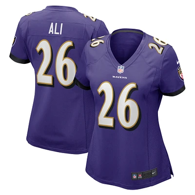 Women's Nike Rasheen Ali  Purple Baltimore Ravens Game Jersey