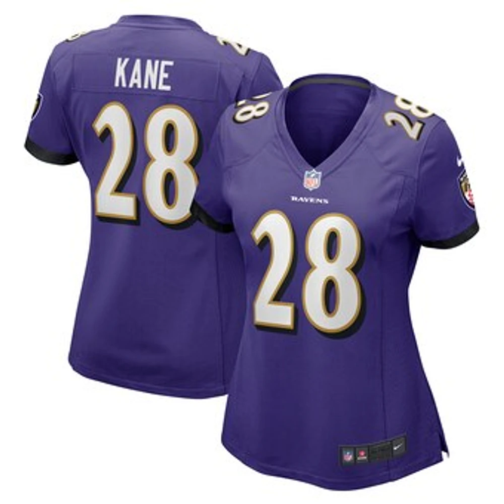 Women's Nike Sanoussi Kane  Purple Baltimore Ravens Game Jersey