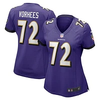 Women's Nike Andrew Vorhees  Purple Baltimore Ravens Game Jersey