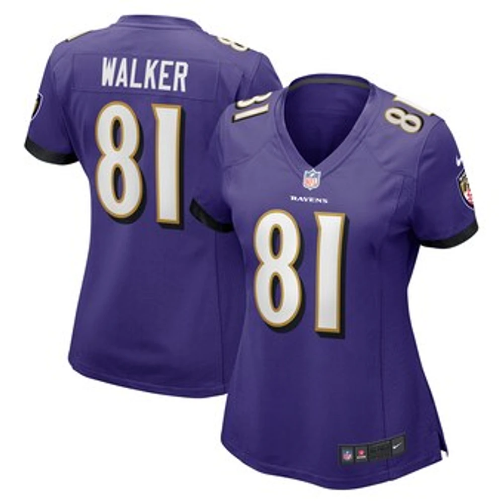 Women's Nike Devontez Walker  Purple Baltimore Ravens Game Jersey