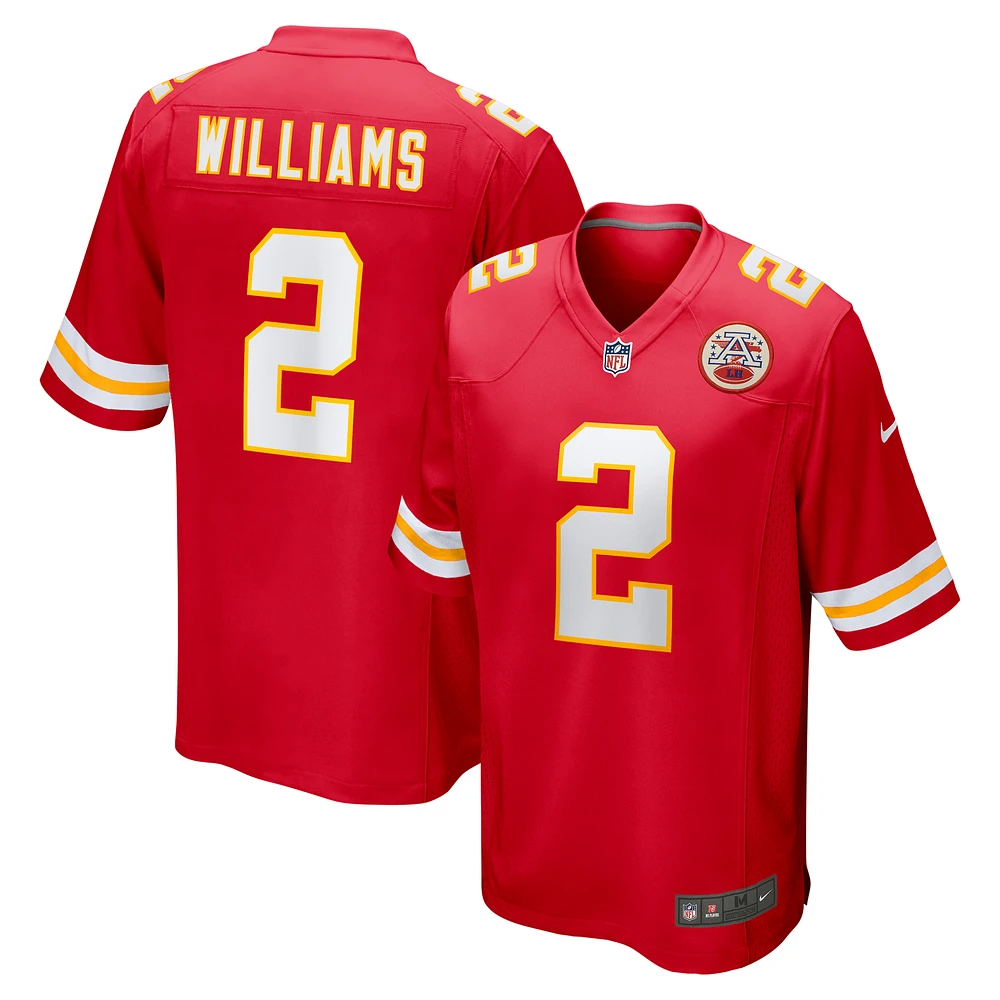 Men's Nike Joshua Williams  Red Kansas City Chiefs Game Jersey