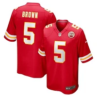 Men's Nike Marquise Brown  Red Kansas City Chiefs Game Jersey