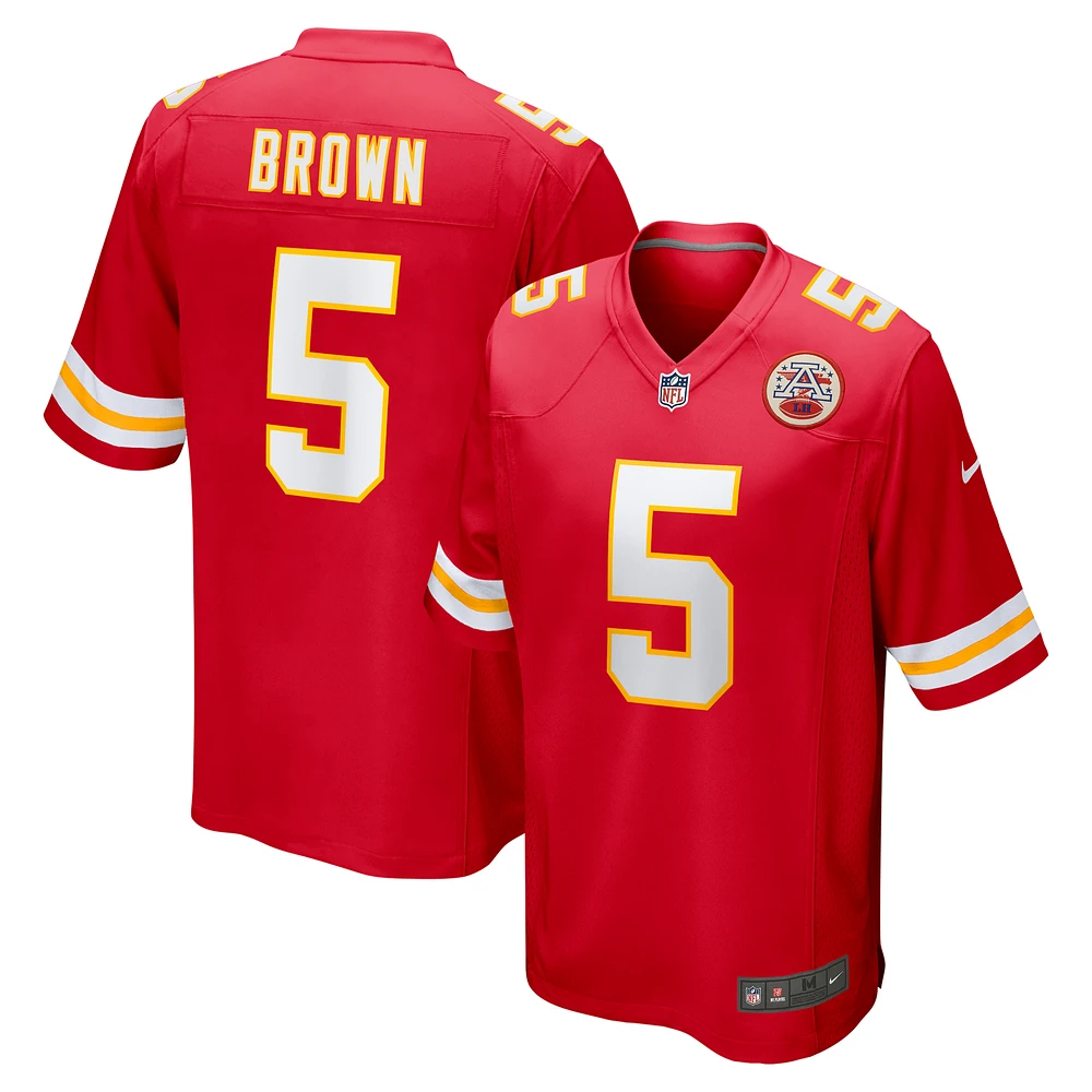 Men's Nike Marquise Brown  Red Kansas City Chiefs Game Jersey