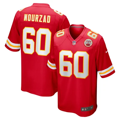 Men's Nike Hunter Nourzad  Red Kansas City Chiefs Game Jersey