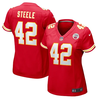 Women's Nike Carson Steele  Red Kansas City Chiefs Game Jersey