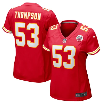 Women's Nike BJ Thompson  Red Kansas City Chiefs Game Jersey